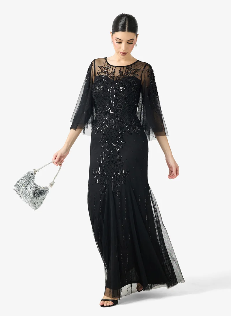 Embellished Dress In Mermaid Cut